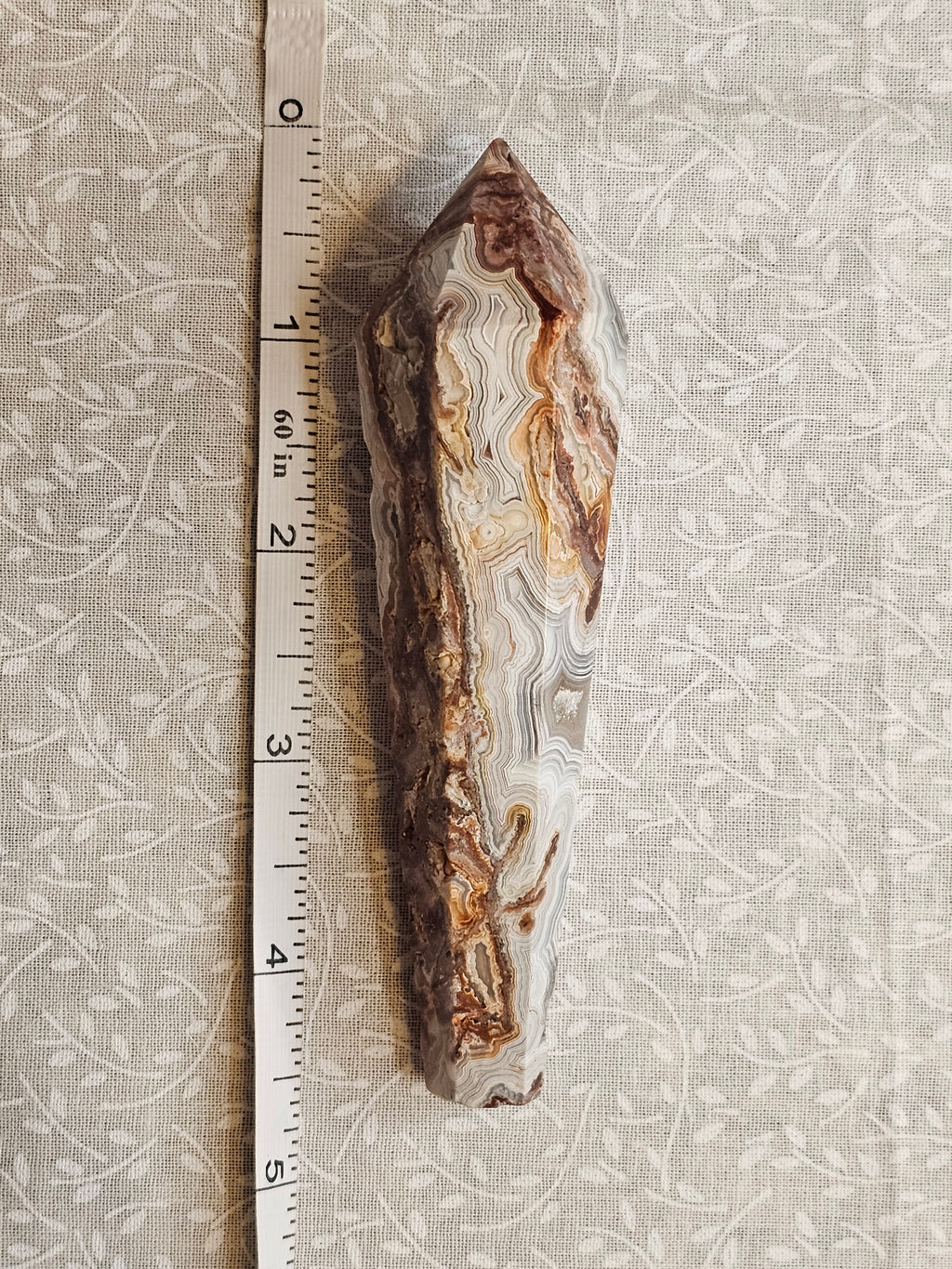 Crazy Lace Agate Crystal Point - Natural Stone