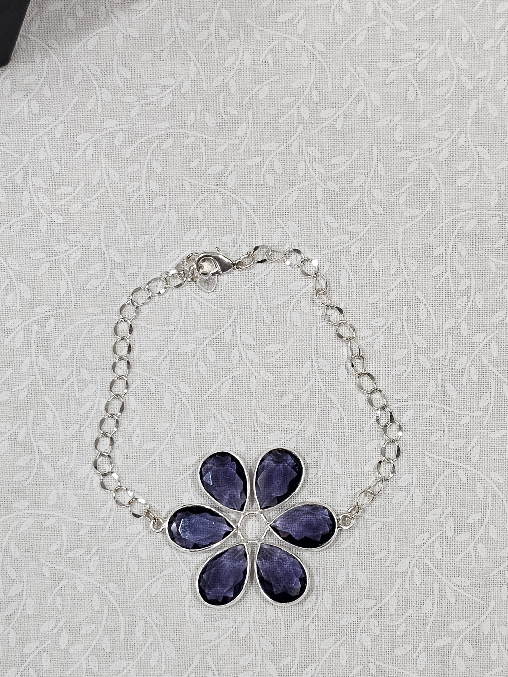 Sterling Silver Amethyst Gemstone Bracelet