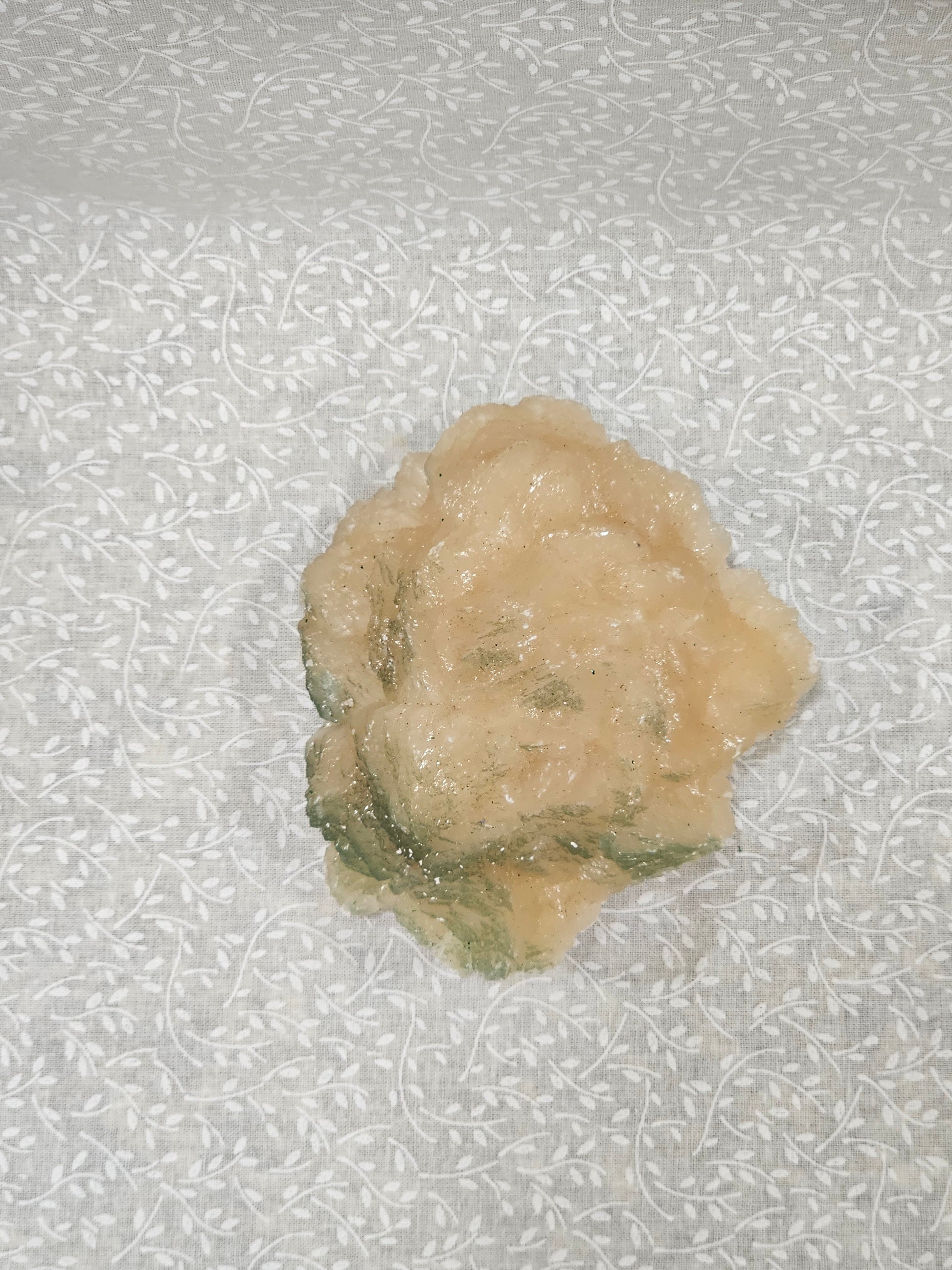 Stillbite with Green Apophyllite Raw Crystal Cluster