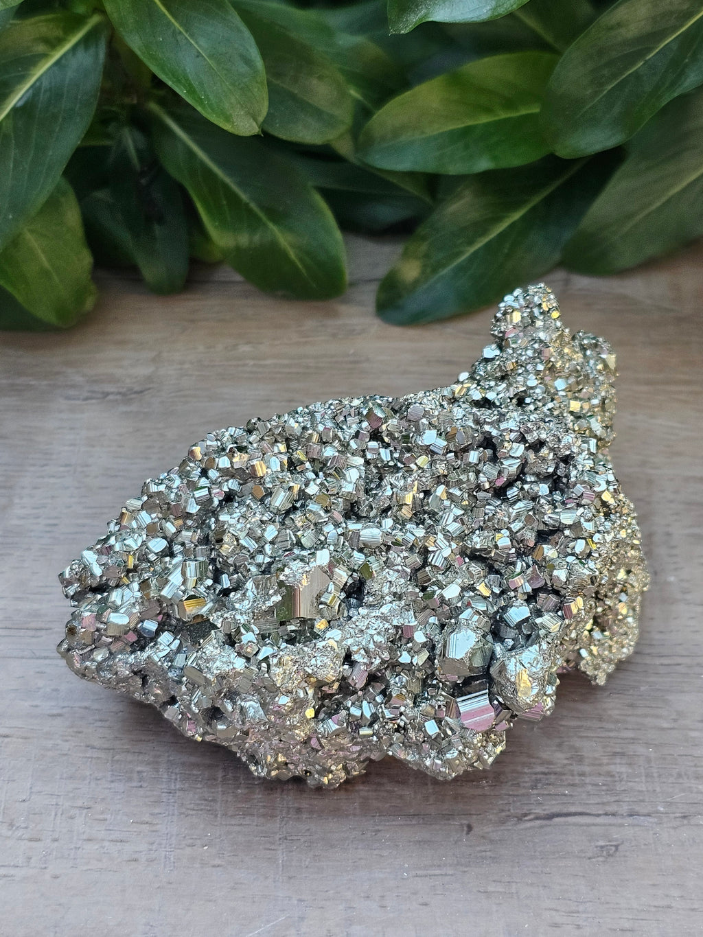 Natural Pyrite Crystal Cluster - 3.1" x 2.1" Raw Fool's Gold Specimen