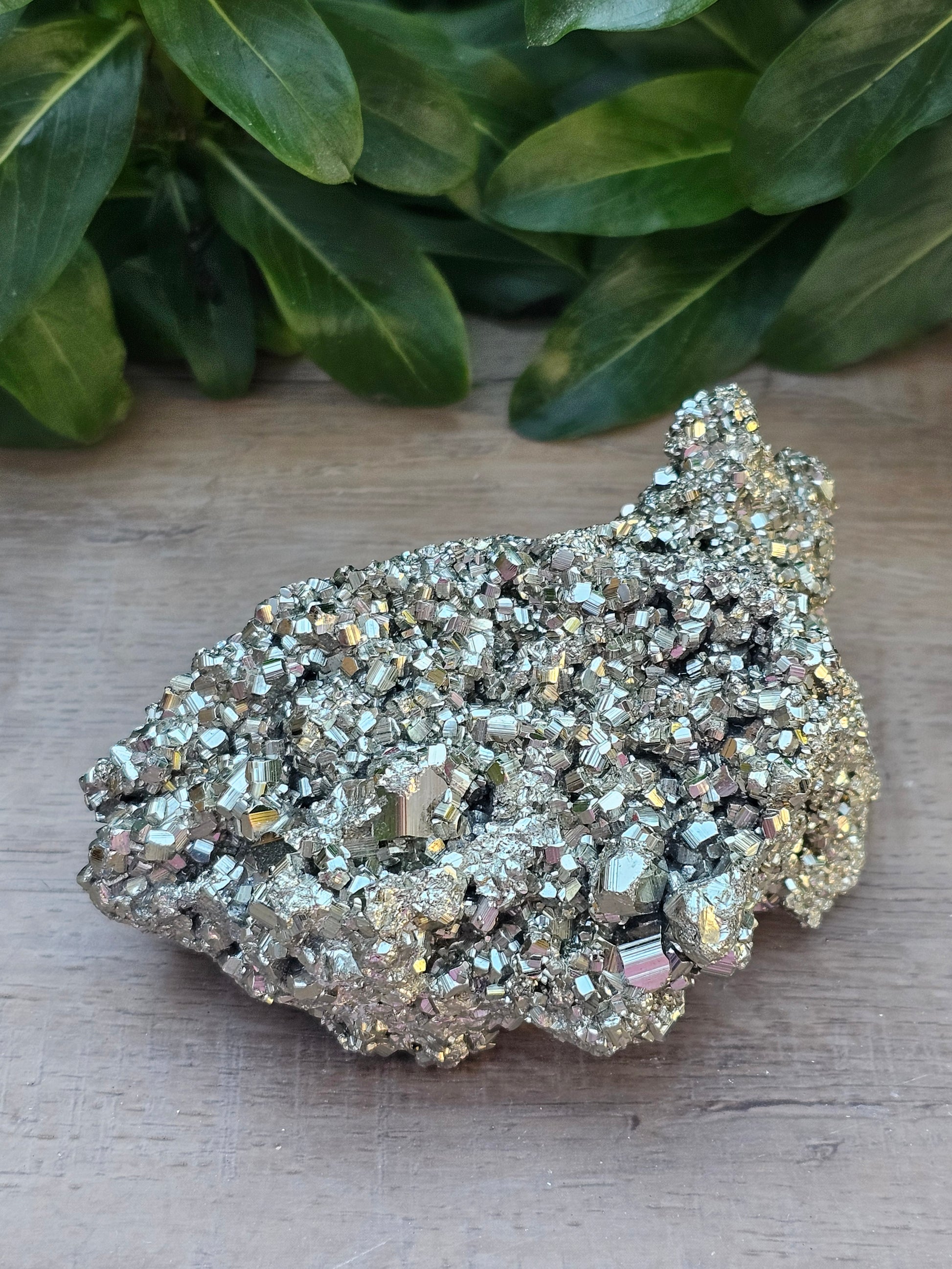 Natural Pyrite Crystal Cluster - 3.1" x 2.1" Raw Fool's Gold Specimen