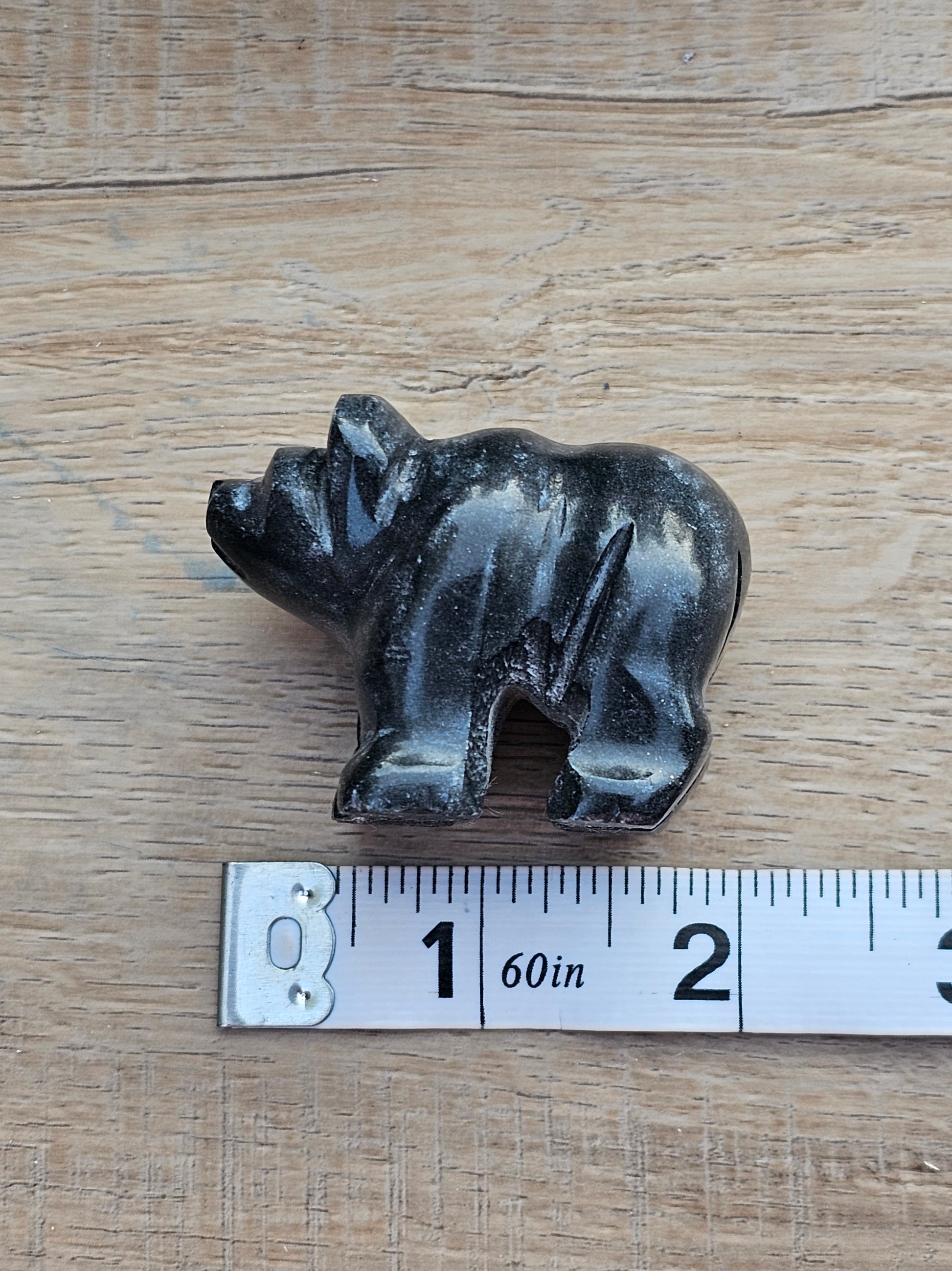 Black Obsidian Crystal Bear