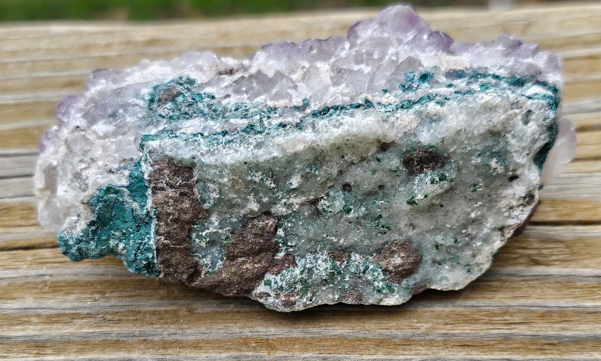 Amethyst with Quartz Raw Crystal Cluster