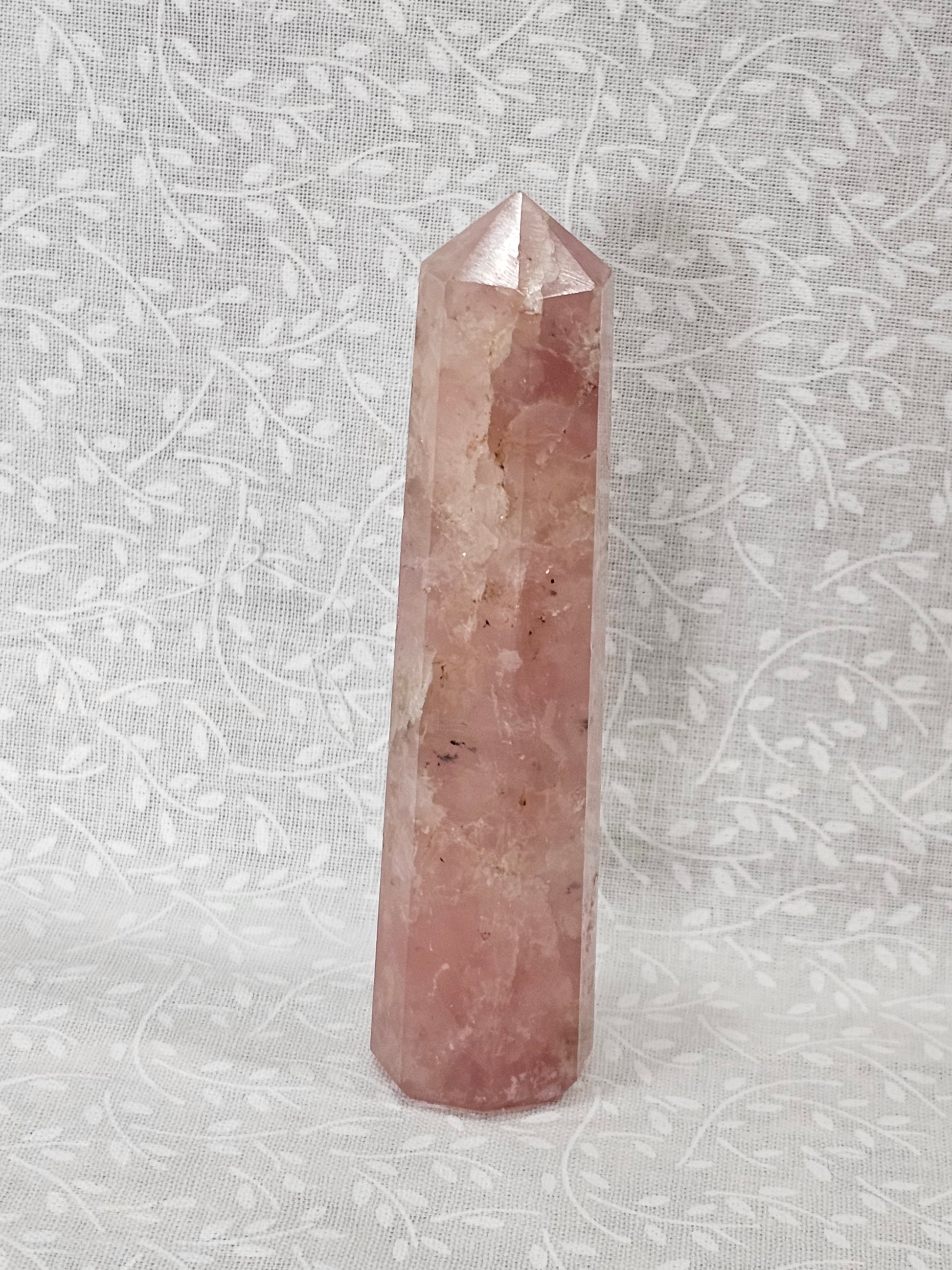Rose Quartz Crystal Tower