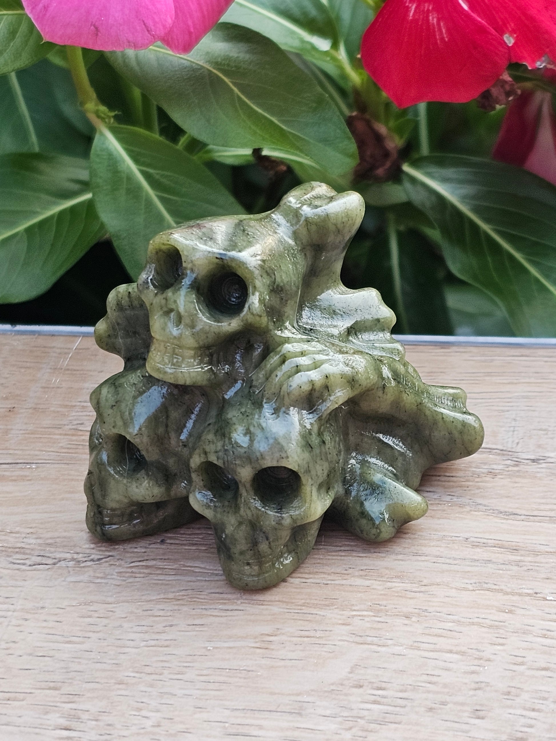 Serpentine Crystal Skulls