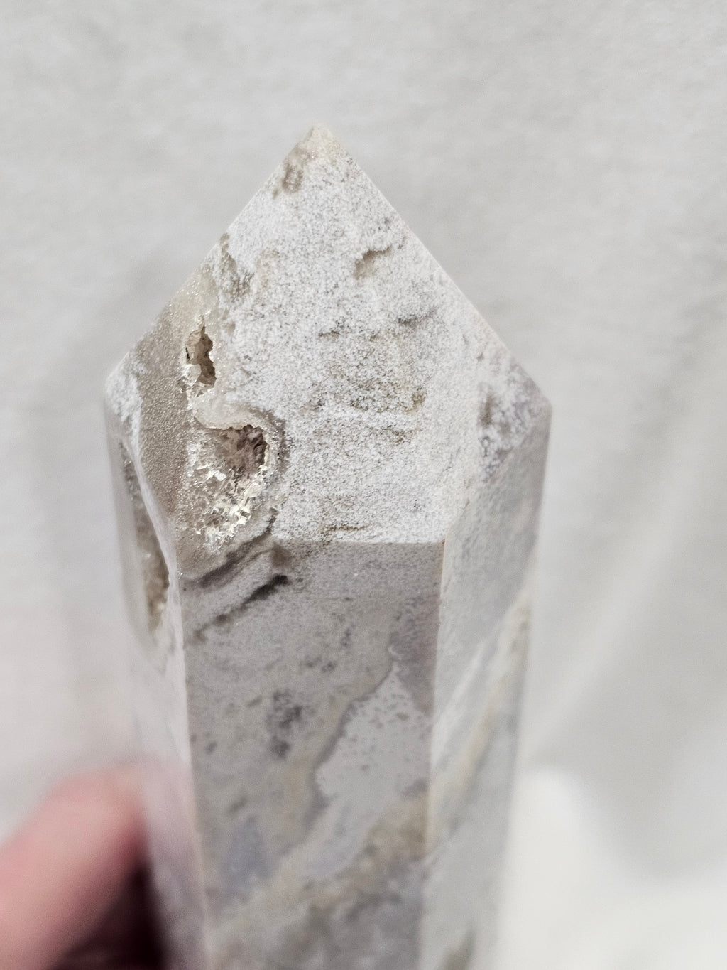 Ocean Jasper Crystal Tower - Natural Polished Stone Point