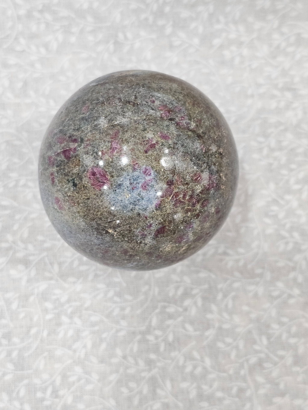 Ruby Zoisite Crystal Sphere