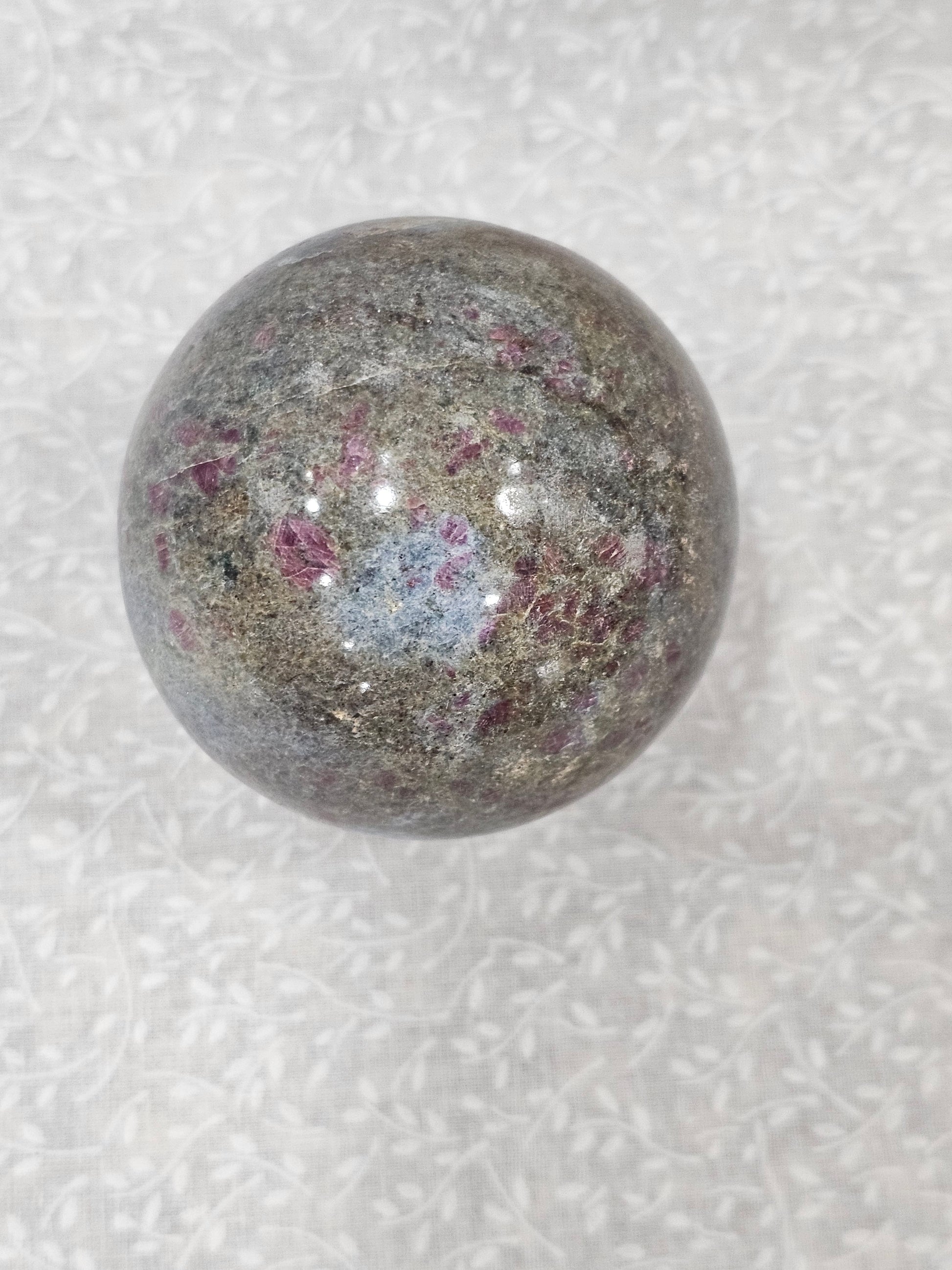 Ruby Zoisite Crystal Sphere