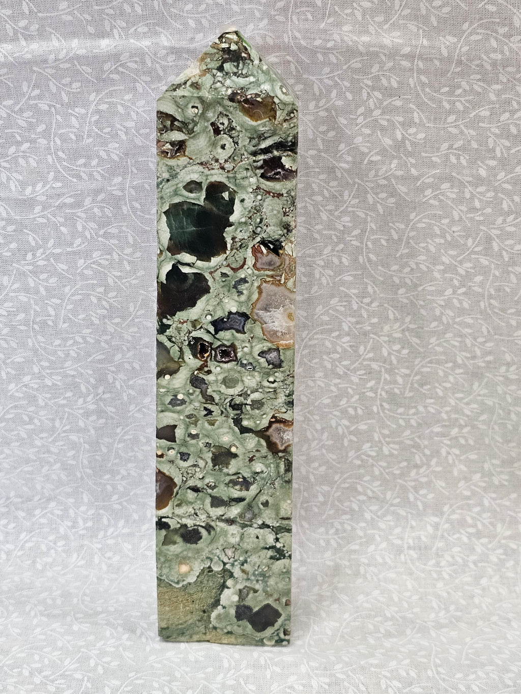 Rainforest Jasper Crystal Tower