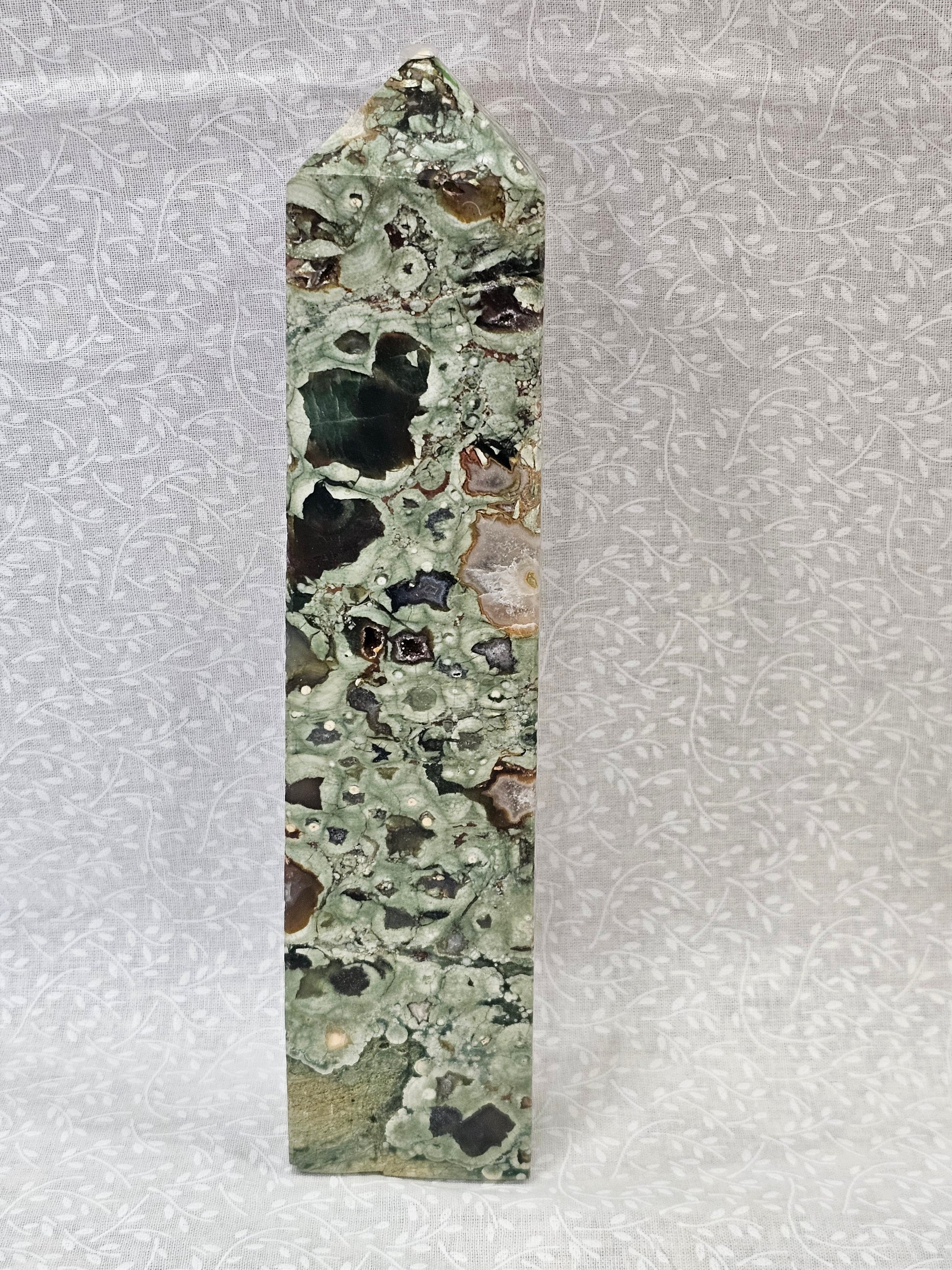 Rainforest Jasper Crystal Tower