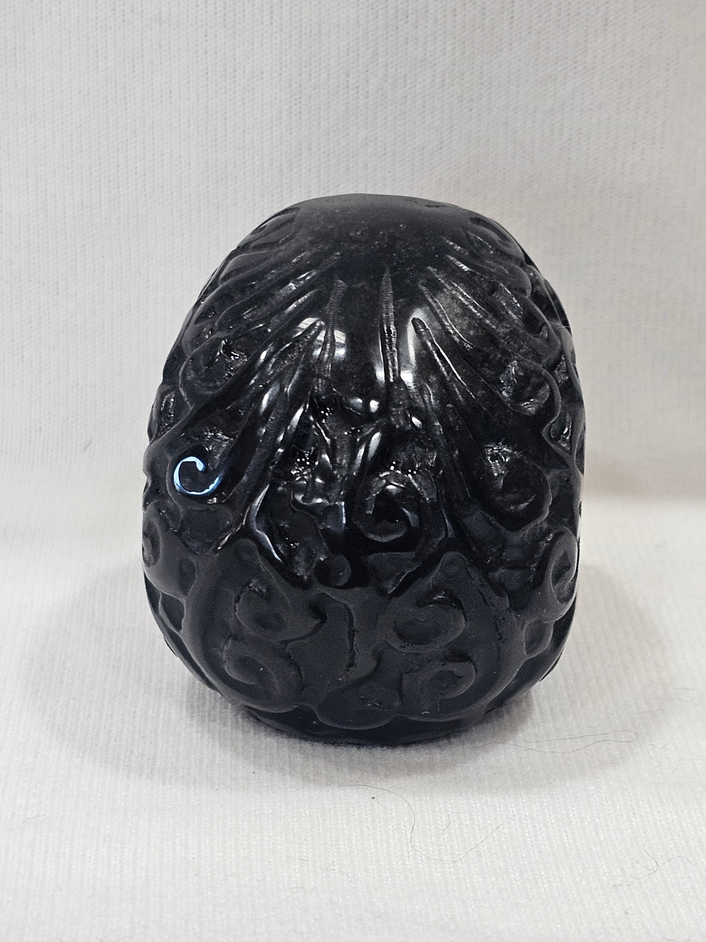 Black Obsidian Crystal Skull - 3.25" Hand Carved Stone