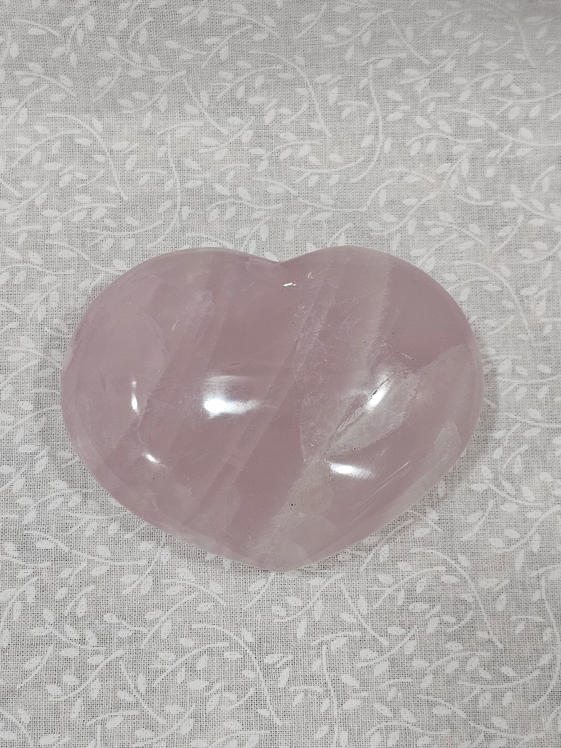 Rose Quartz Crystal Heart