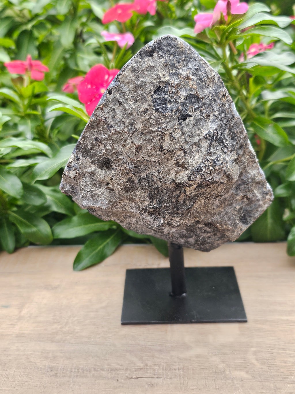 Black Amethyst Raw Crystal On Stand