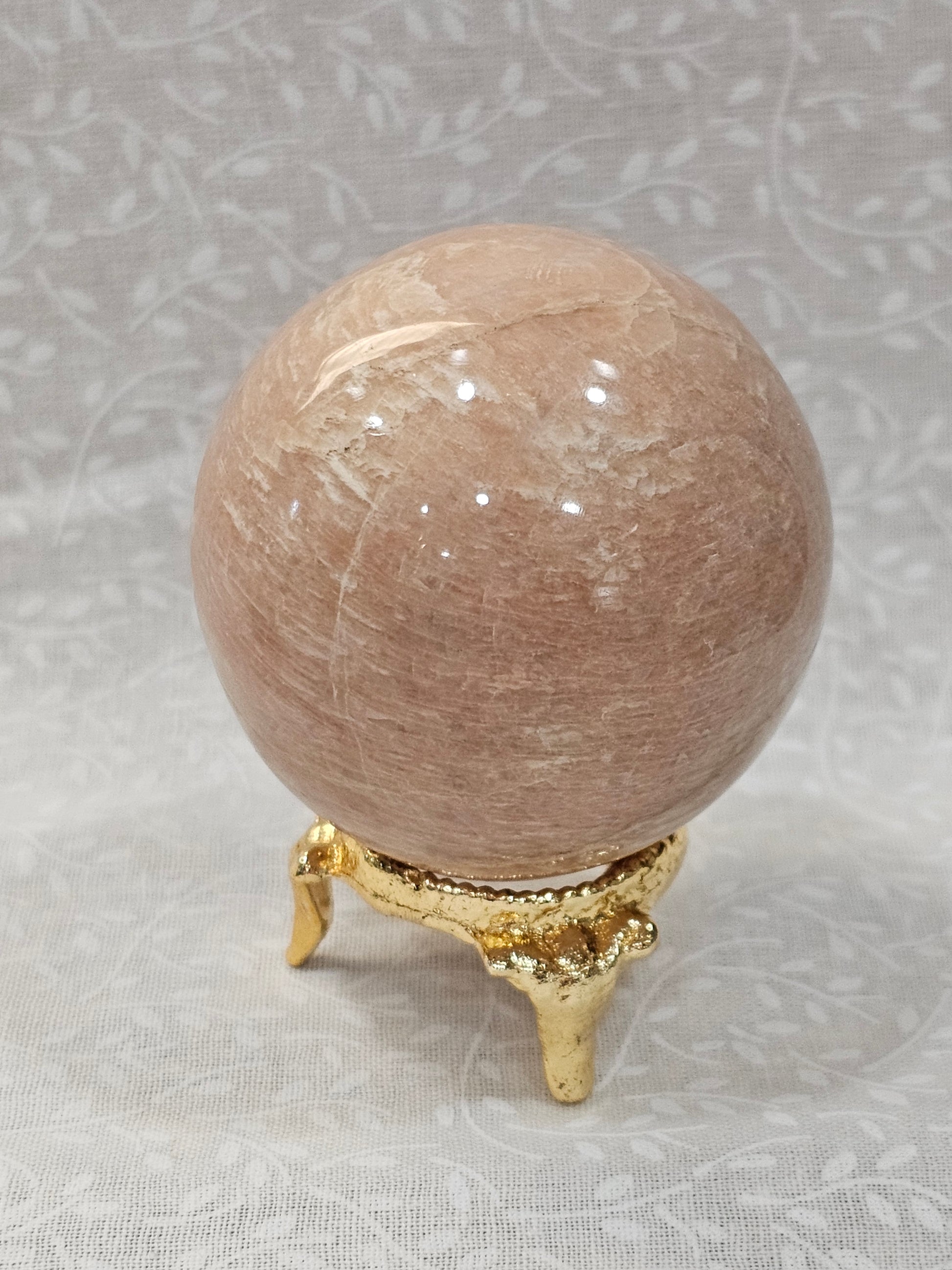 Peach Moonstone Crystal Sphere