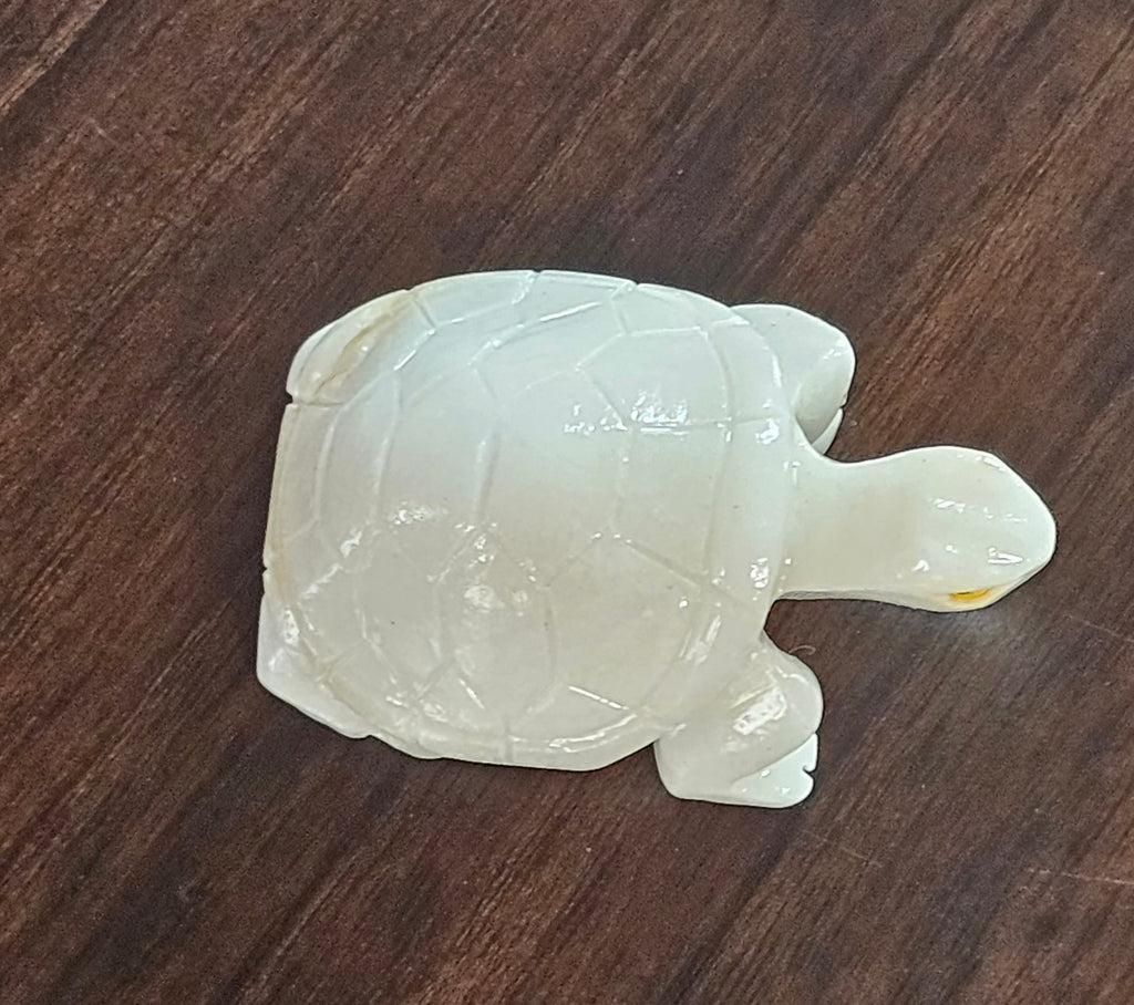 White Onyx Crystal Turtle