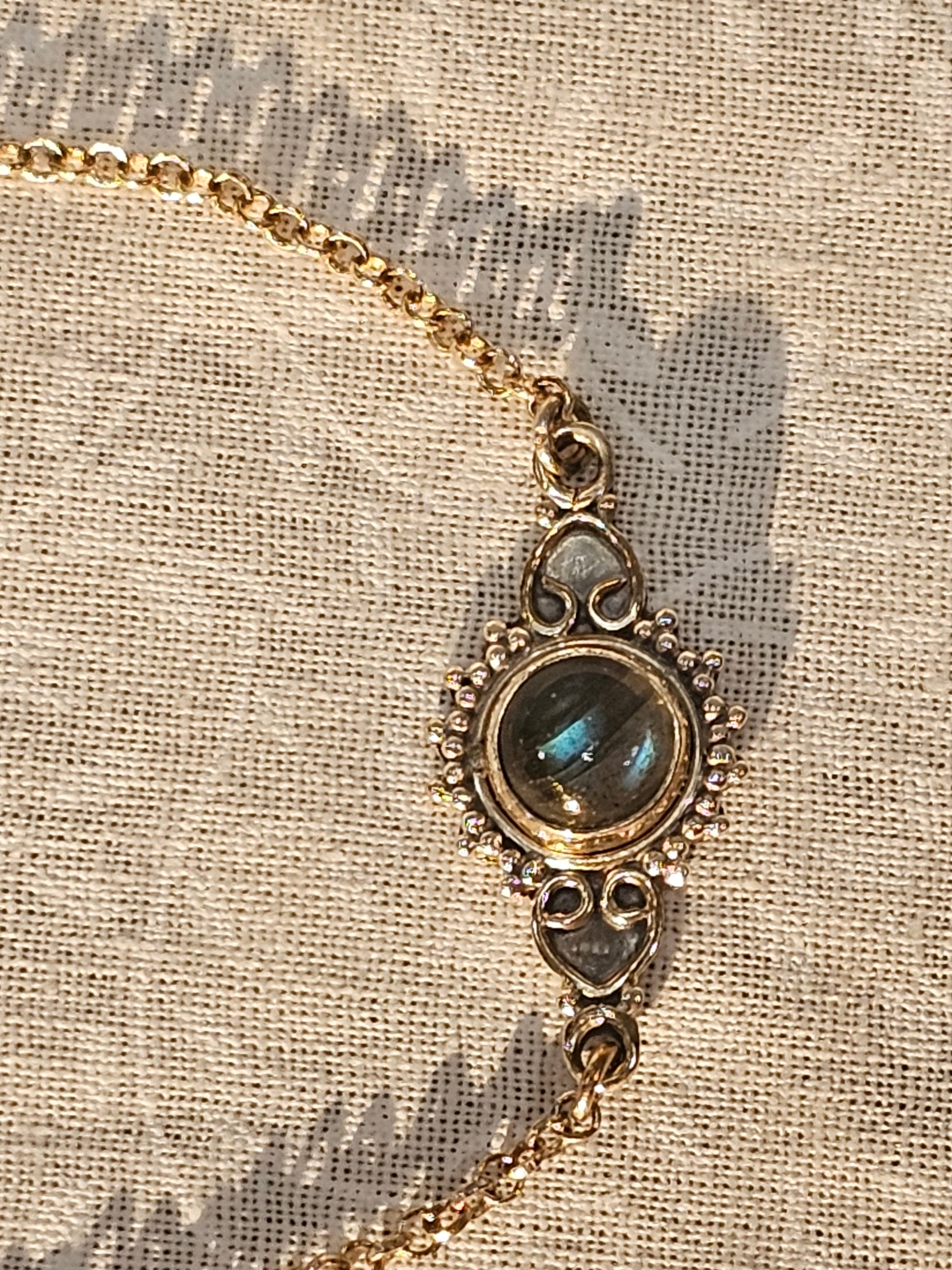 Sterling Silver Labradorite Gemstone B