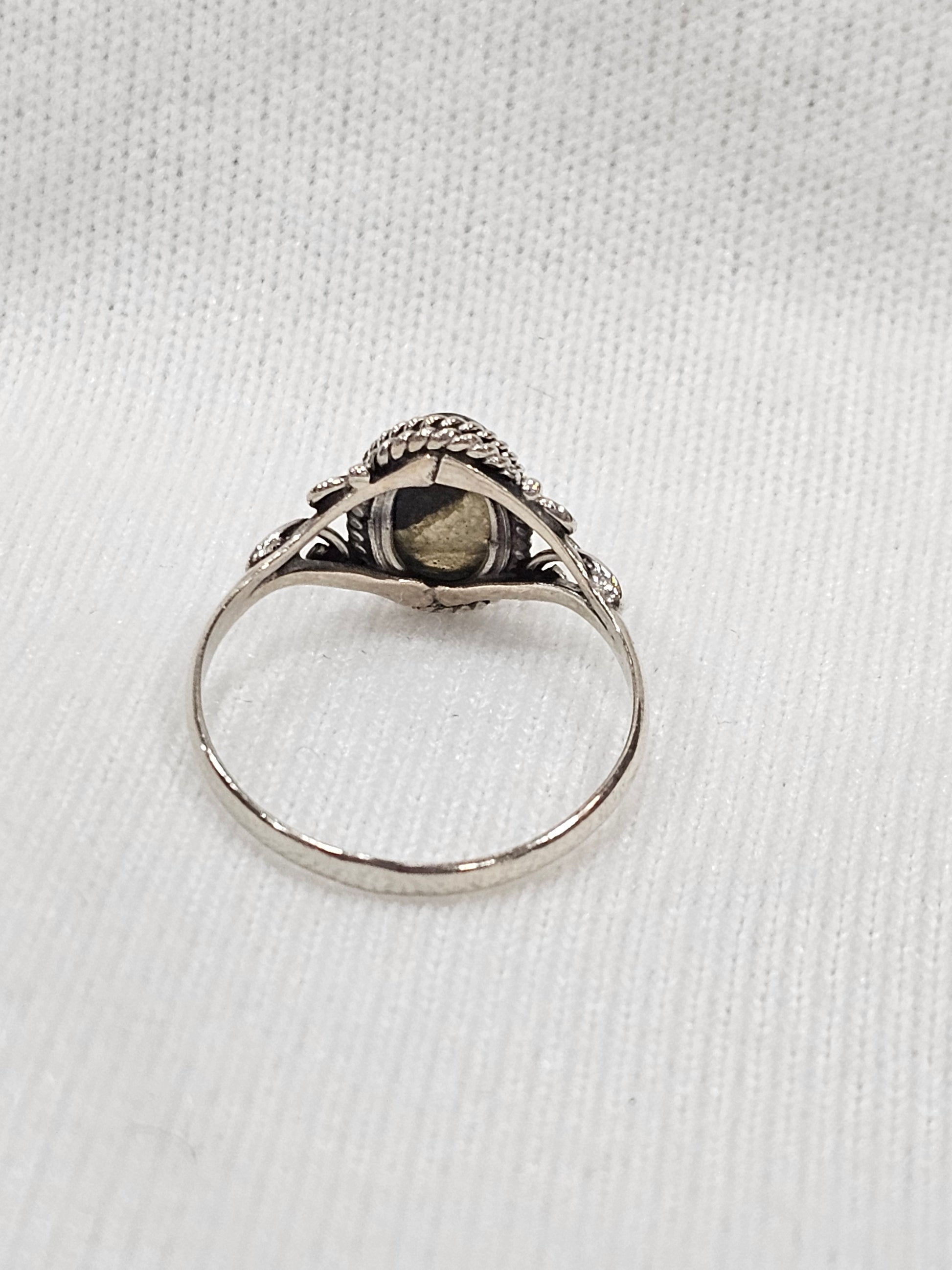 Labradorite Sterling Silver Ring Size 9