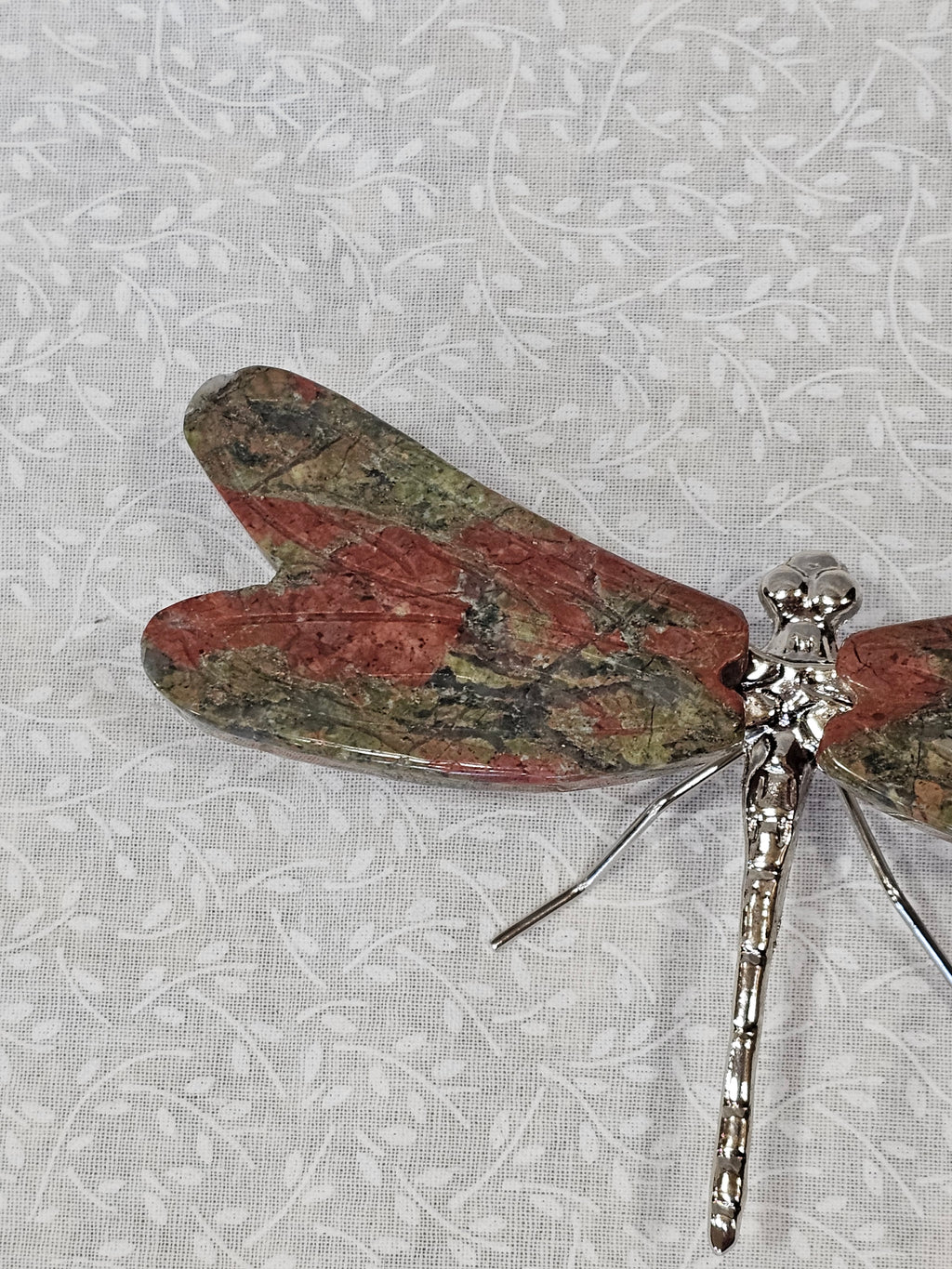 Jasper Crystal Dragonfly 5.5 Inch