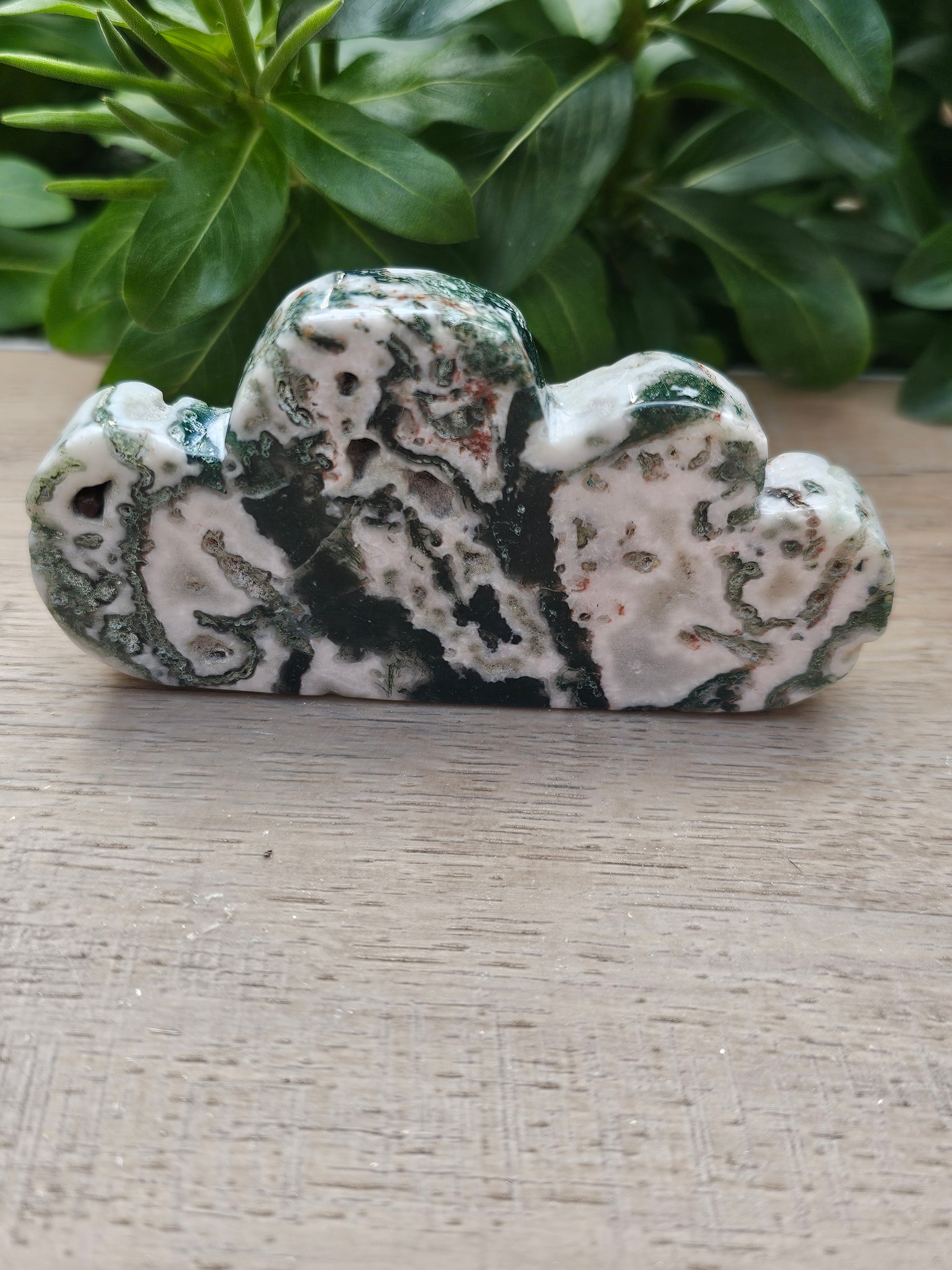 Moss Agate Crystal Cloud - Natural Healing Stone