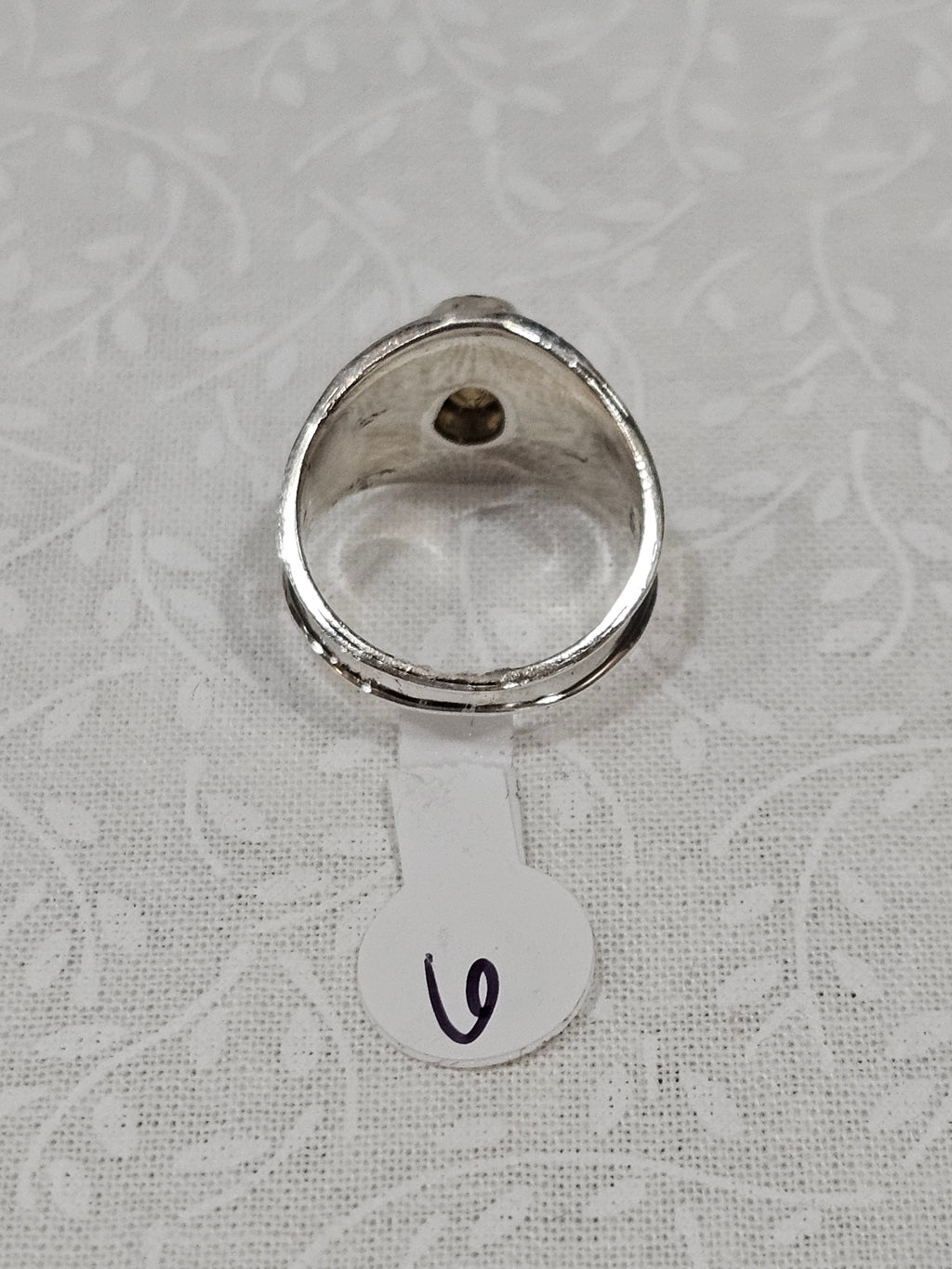 Sterling Silver Citrine Gemstone Ring 6