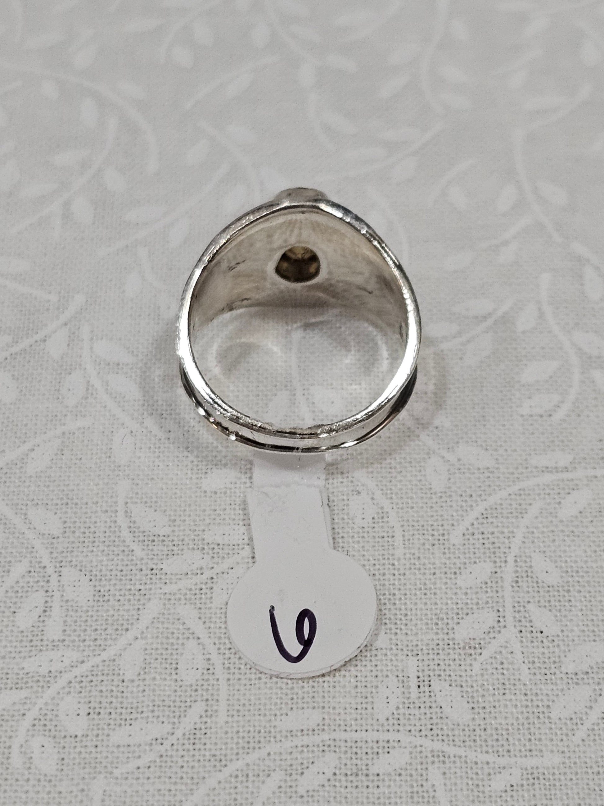 Sterling Silver Citrine Gemstone Ring 6