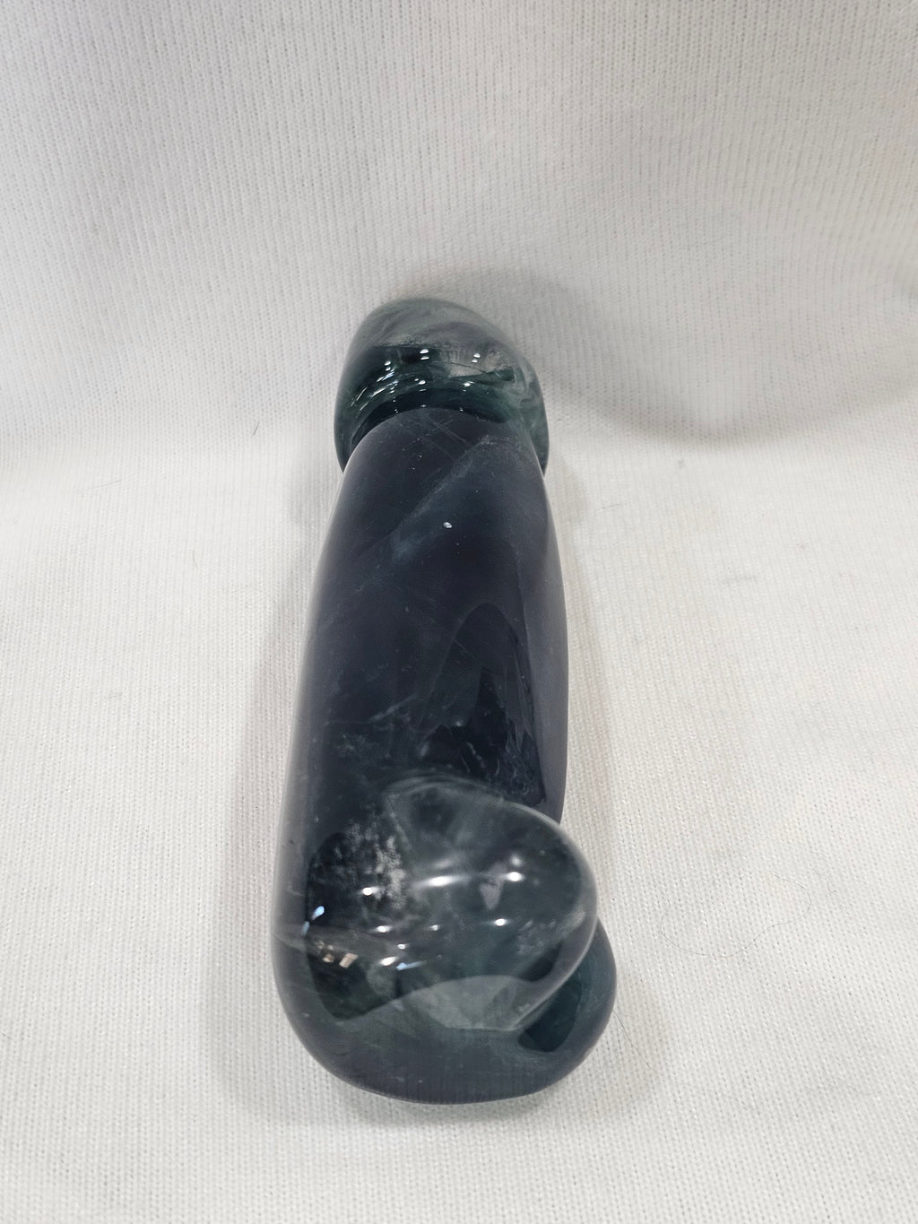 Rainbow Fluorite Crystal Peen Carving - 5 Inch Natural Stone