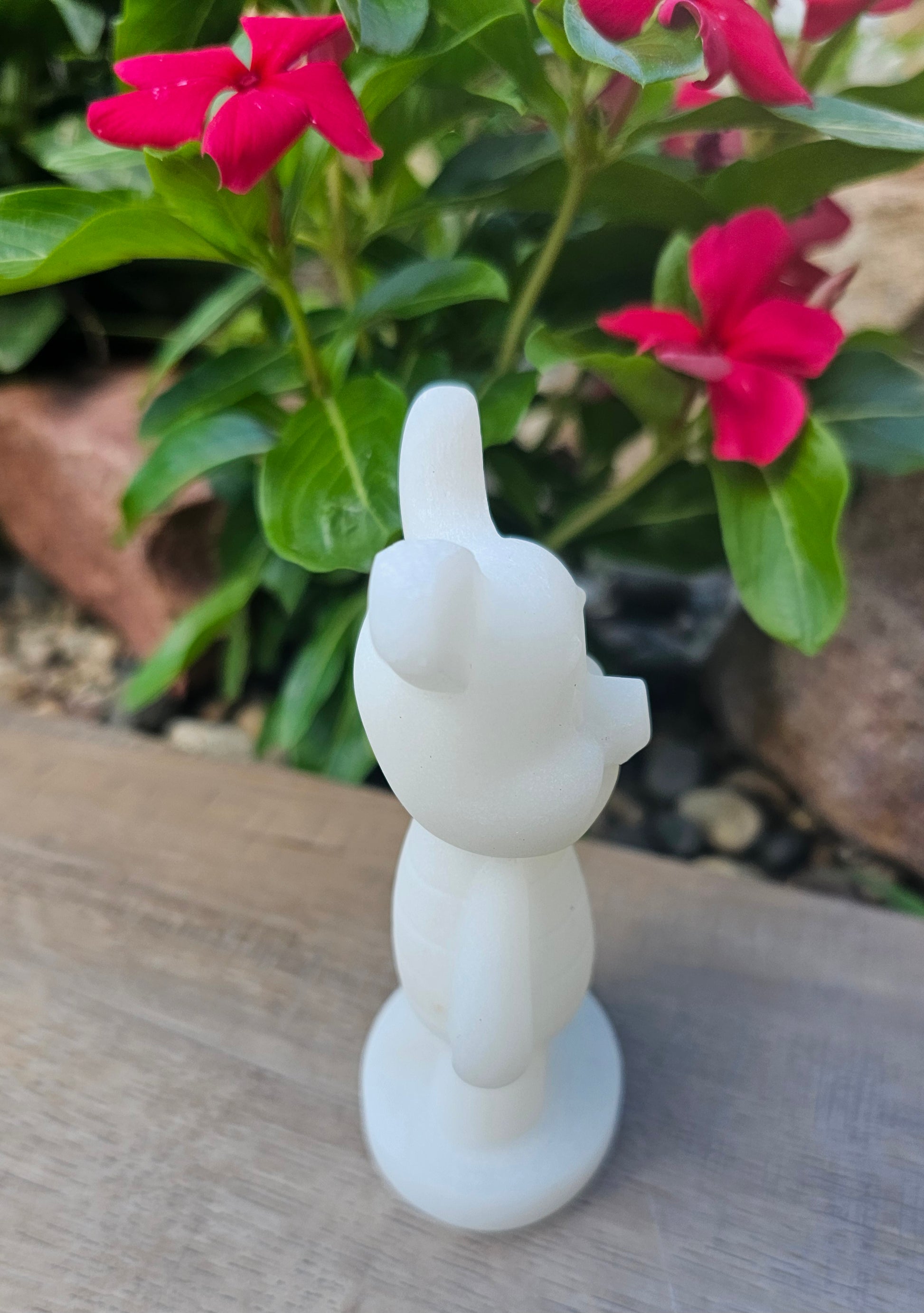 White Quartz Crystal Piglet From Winnie the Pooh Figurine