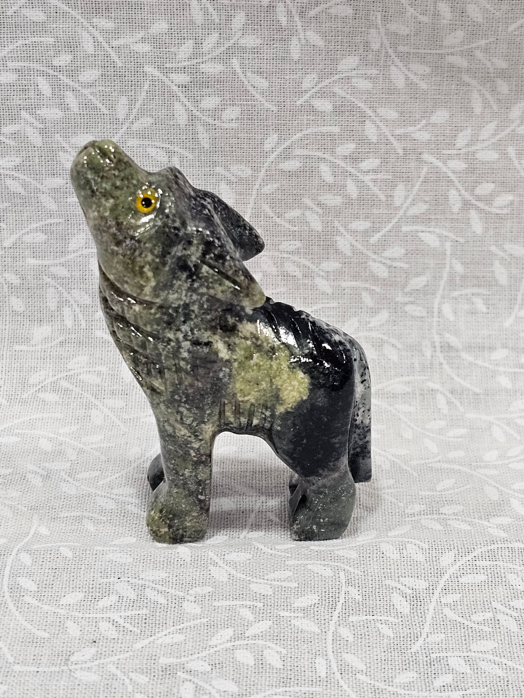 Serpentine Crystal Wolf