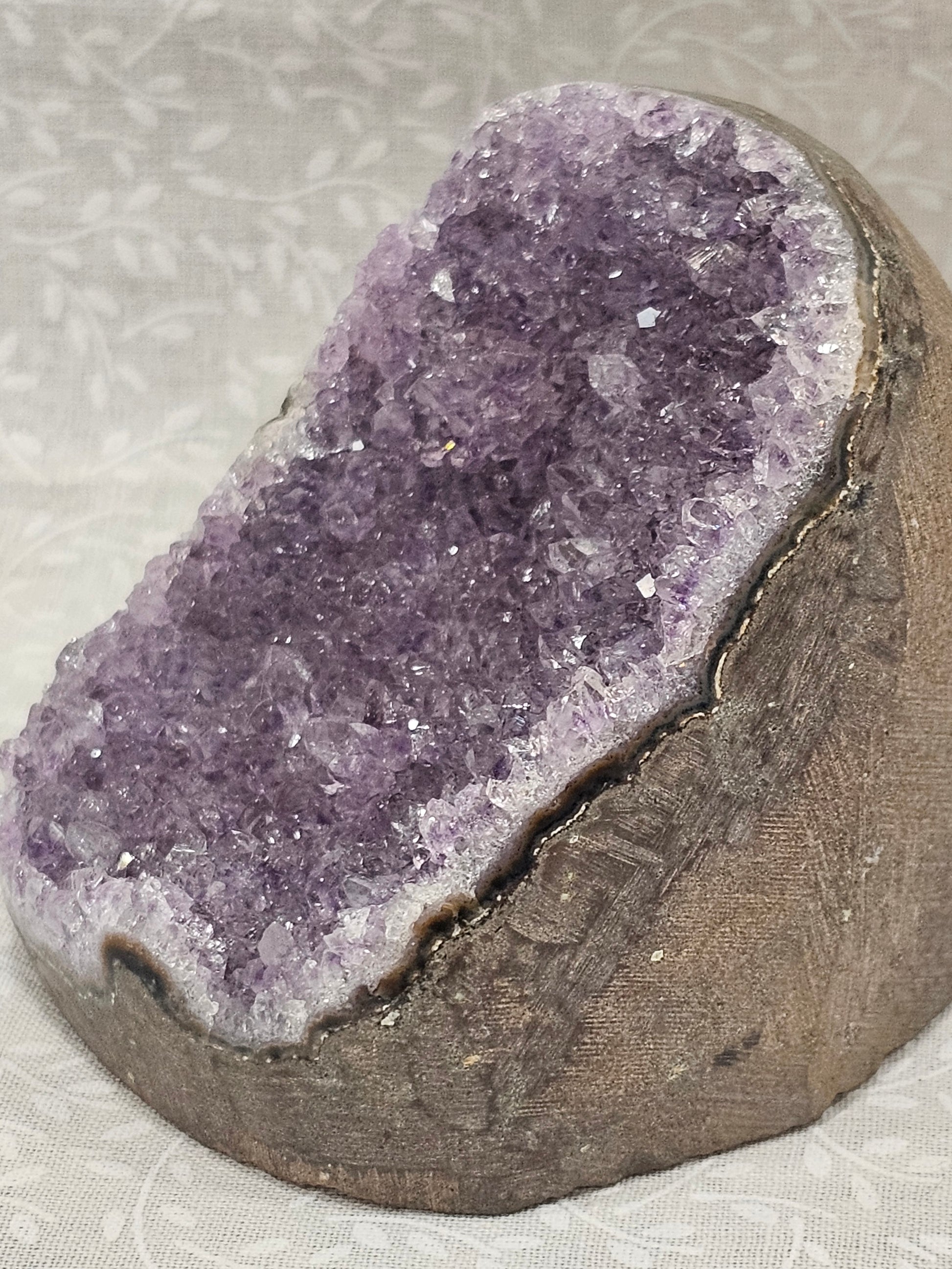 Amethyst Raw Crystal Cut Base