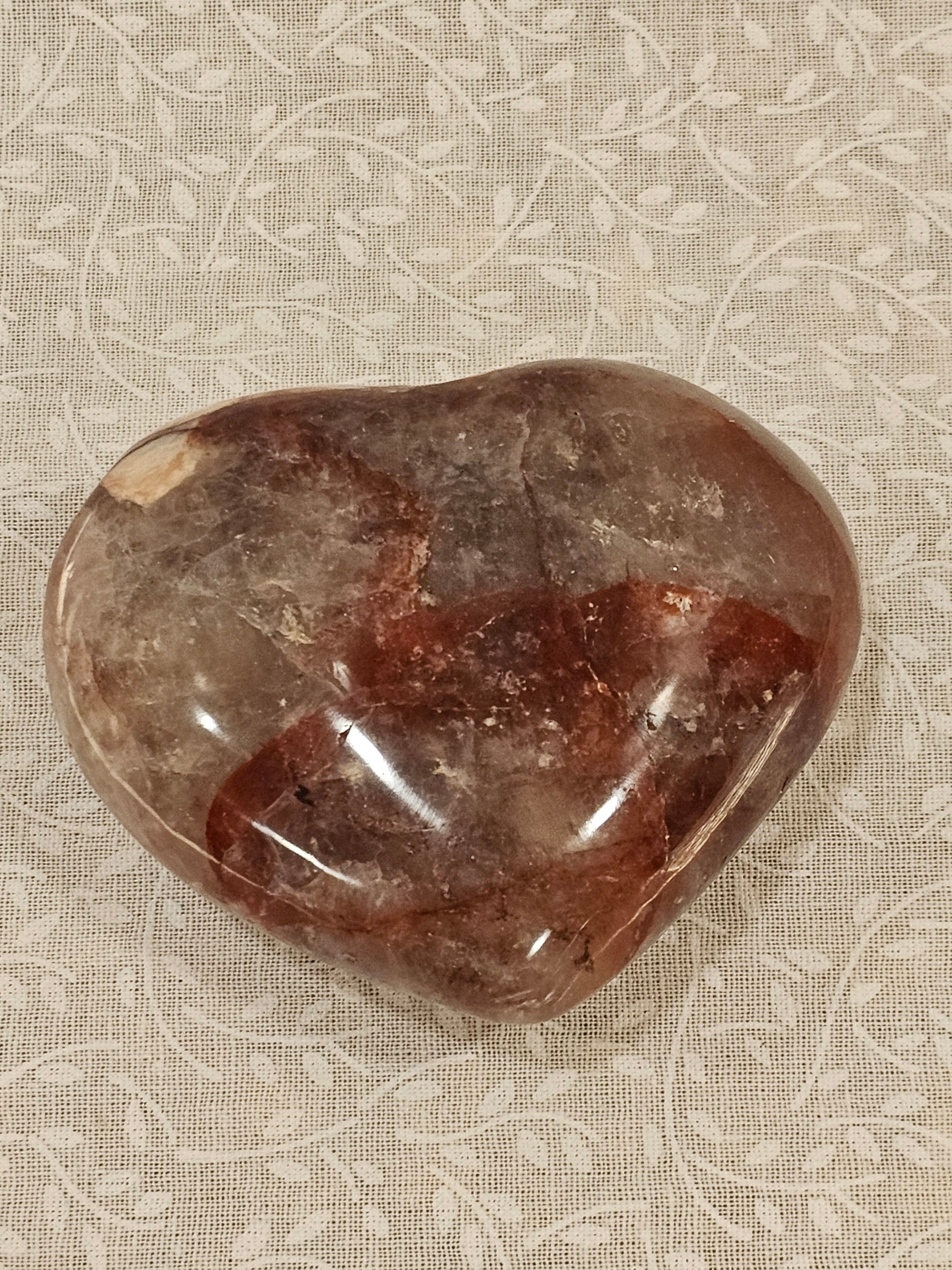 Hematoid Quartz Also called Fire Quartz Crystal Heart